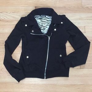Black Moto zip up jacket